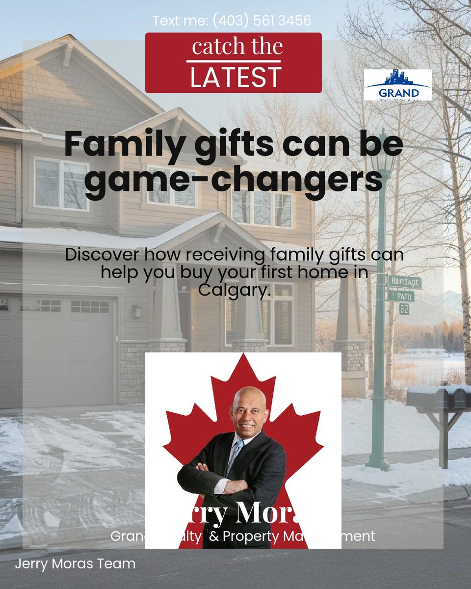 MorasRealty's tweet photo. 🎁 Family gifts can be game-changers for first-time buyers in Calgary! Just remember: lender-approved gift letters are a must. Couple this with programs like Attainable Homes or an FHSA for affordable options. Start owning, not renting! #CalgaryRealEstate https://t.co/bJsUCBPy8C