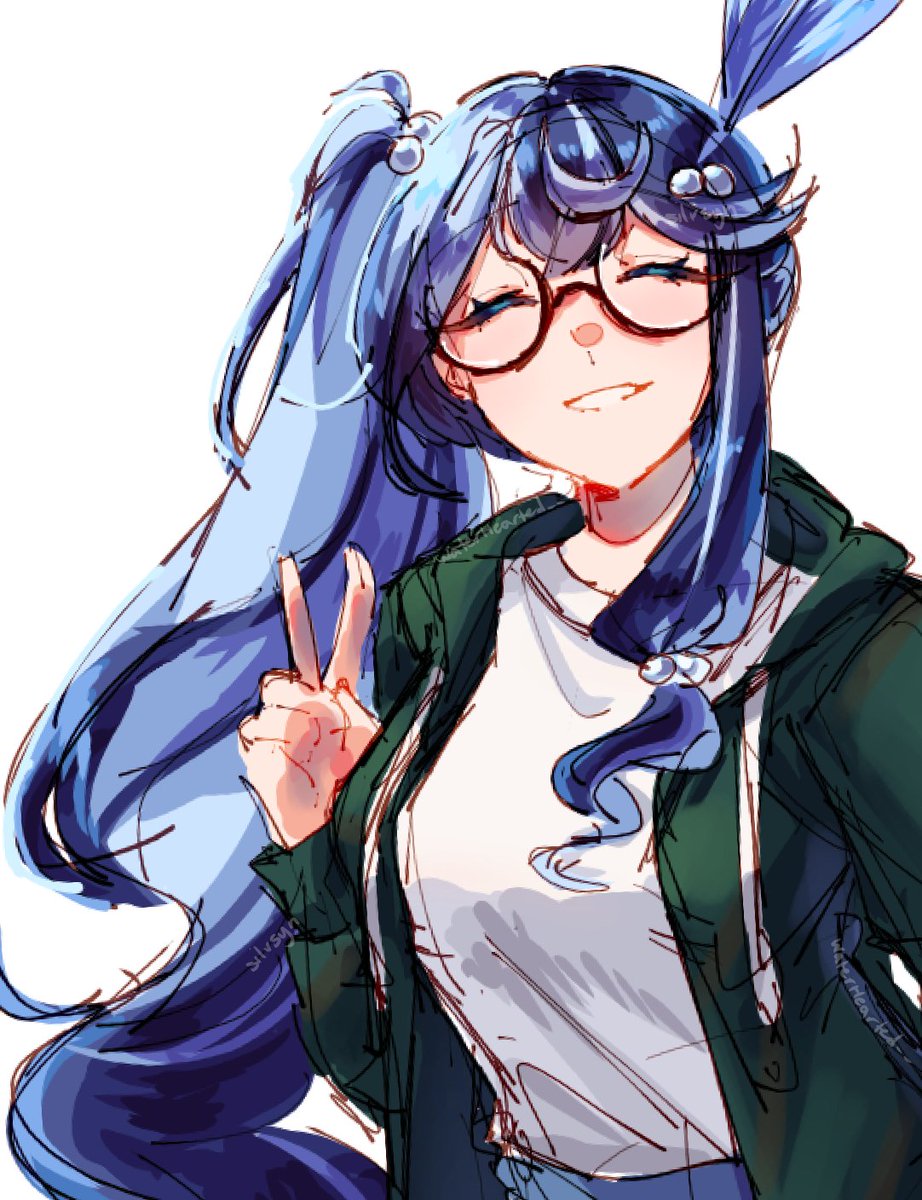 WaterHearted__'s tweet photo. what a cutie

just a colored sketch tbh, but it's probably the best hair shading ive ever done https://t.co/TmXhGXtC67