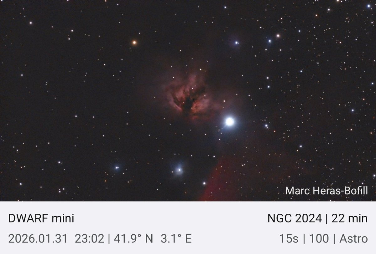 marc_heras's tweet photo. Una mica d'astronomia pel cap de setmana. 
Aprofitant la nit serena i apuntant el #dwarfmini a 4 objectes diferents per anar-li trobant el truc.
És increïble el que es pot fer amb un enginy tant petit. https://t.co/gFvaH0mxId