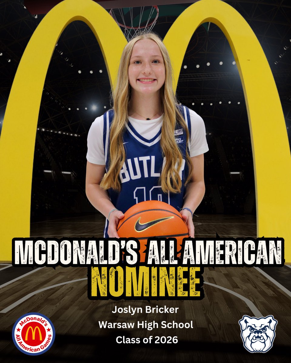 Congrats to future Dawg Joslyn Bricker on being named a McDonald’s All-American Nominee 🏀

#ButlerWay