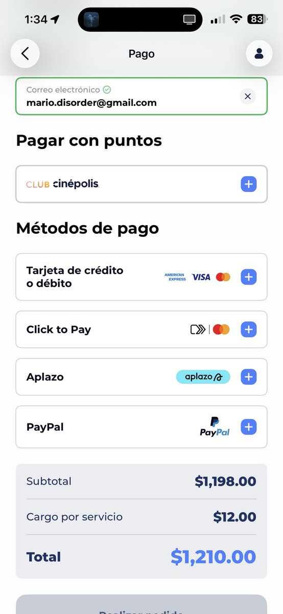 Mario_Yaguar's tweet photo. @Cinepolis me puedes explicar por qué al comprar los boletos en #Miyanapolanco para la experiencia de #cumbresborrascosas trae el precio de $131 la entrada con toda la experiencia y al pagar de repente ya son $1,210??? 

Atención aquí 
@AtencionProfeco @Profeco https://t.co/D935vvlV5n