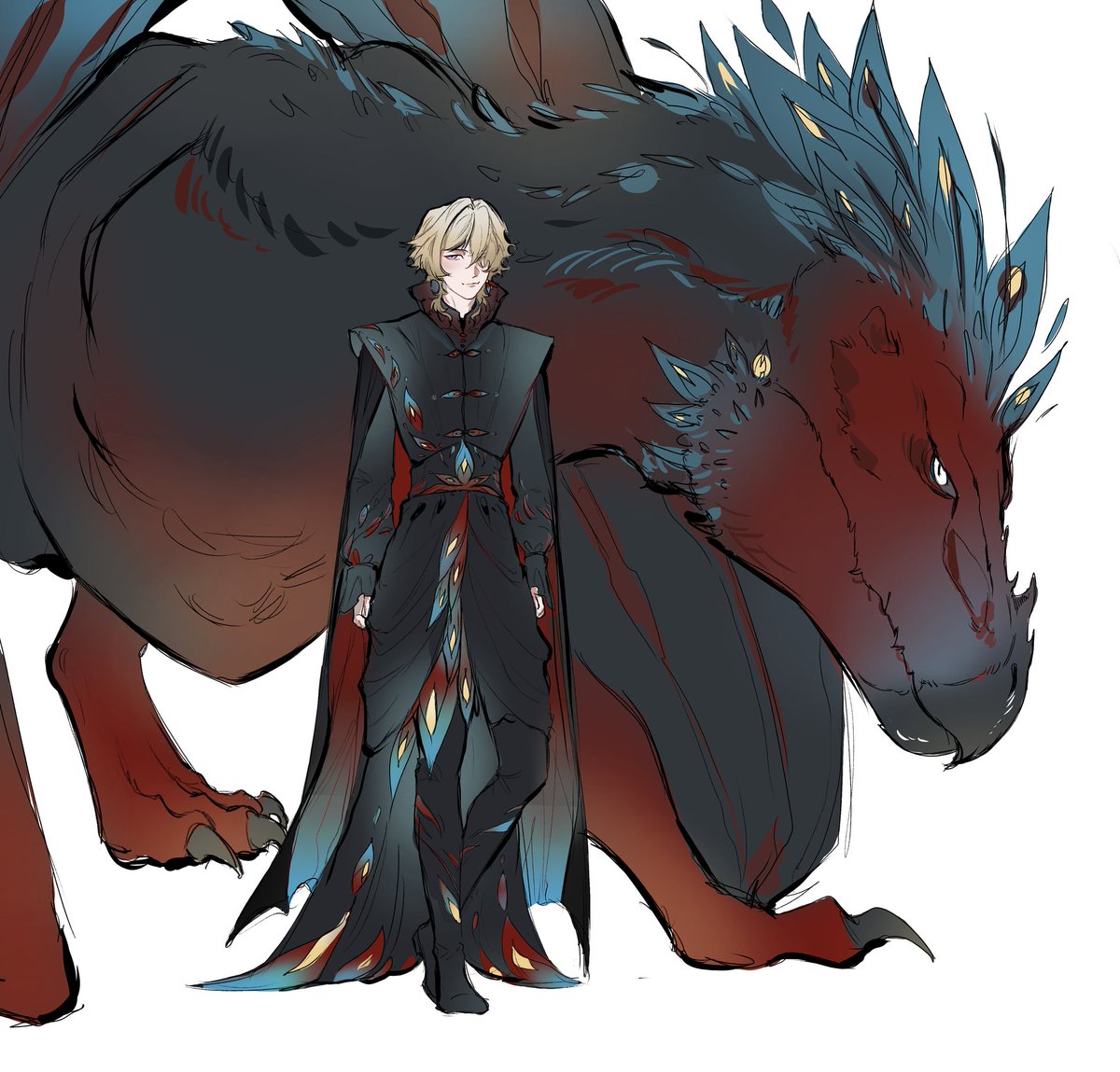 sovitticringe_'s tweet image. #Aventurine 
Aventurine last Targaryen and his dragon Misarion