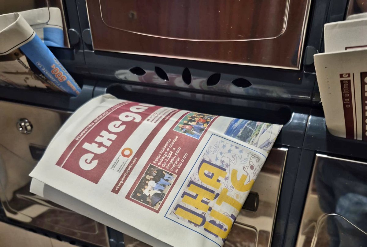 📢 Ya está en la calle buzoneado el periódico ETXEBARRI GAUR del mes de enero.
📌 5.000 ejemplares y 12 páginas a todo color.
🗞 Además de la versión en papel, también puedes tenerla en digital.

💻 Para ello puedes descárgalo gratis de la web: 👇

urbiko.net/pdfs/222etxeba…