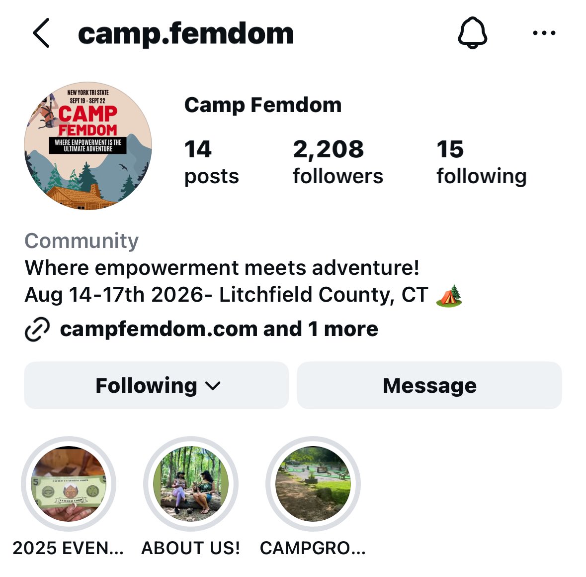 Camp FemDom tweet media