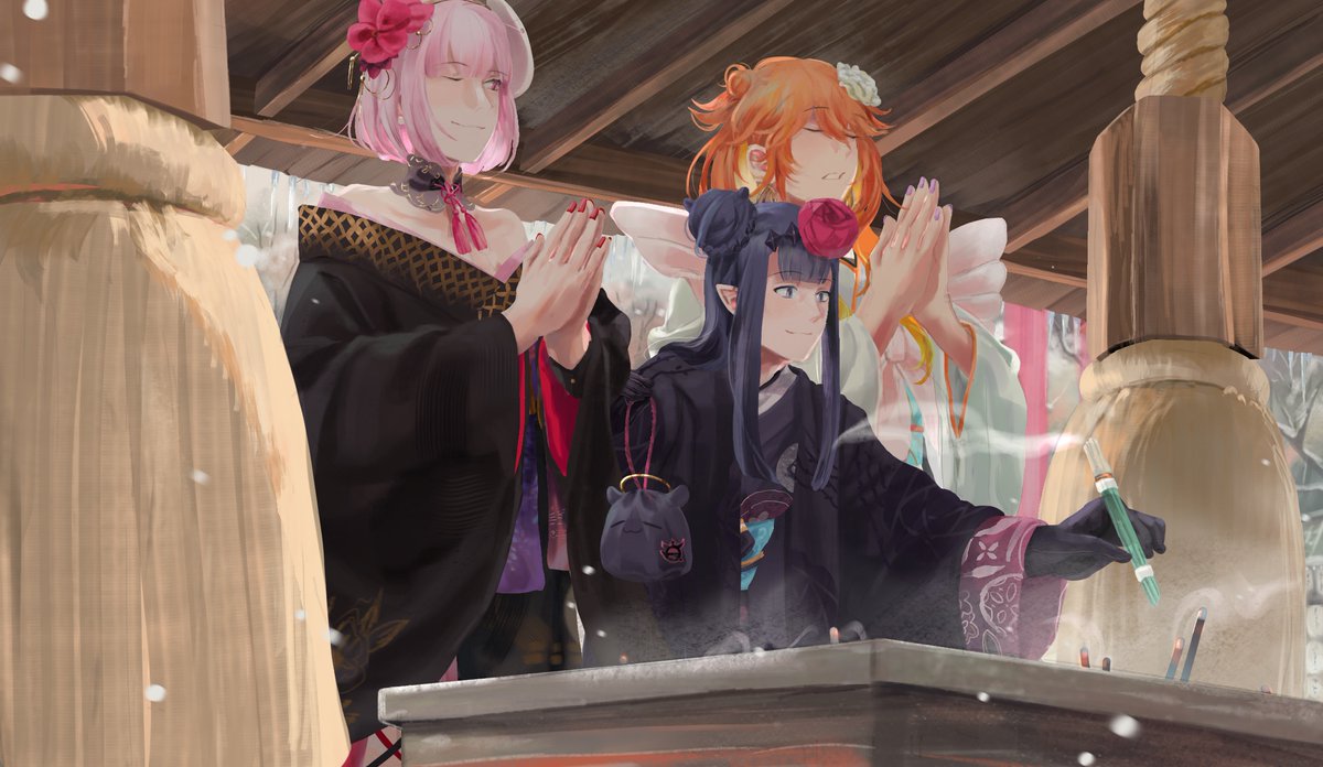 sushnei's tweet photo. First shrine visit of the year #callillust #inART #KFPicasso https://t.co/J5wvzRwpx6