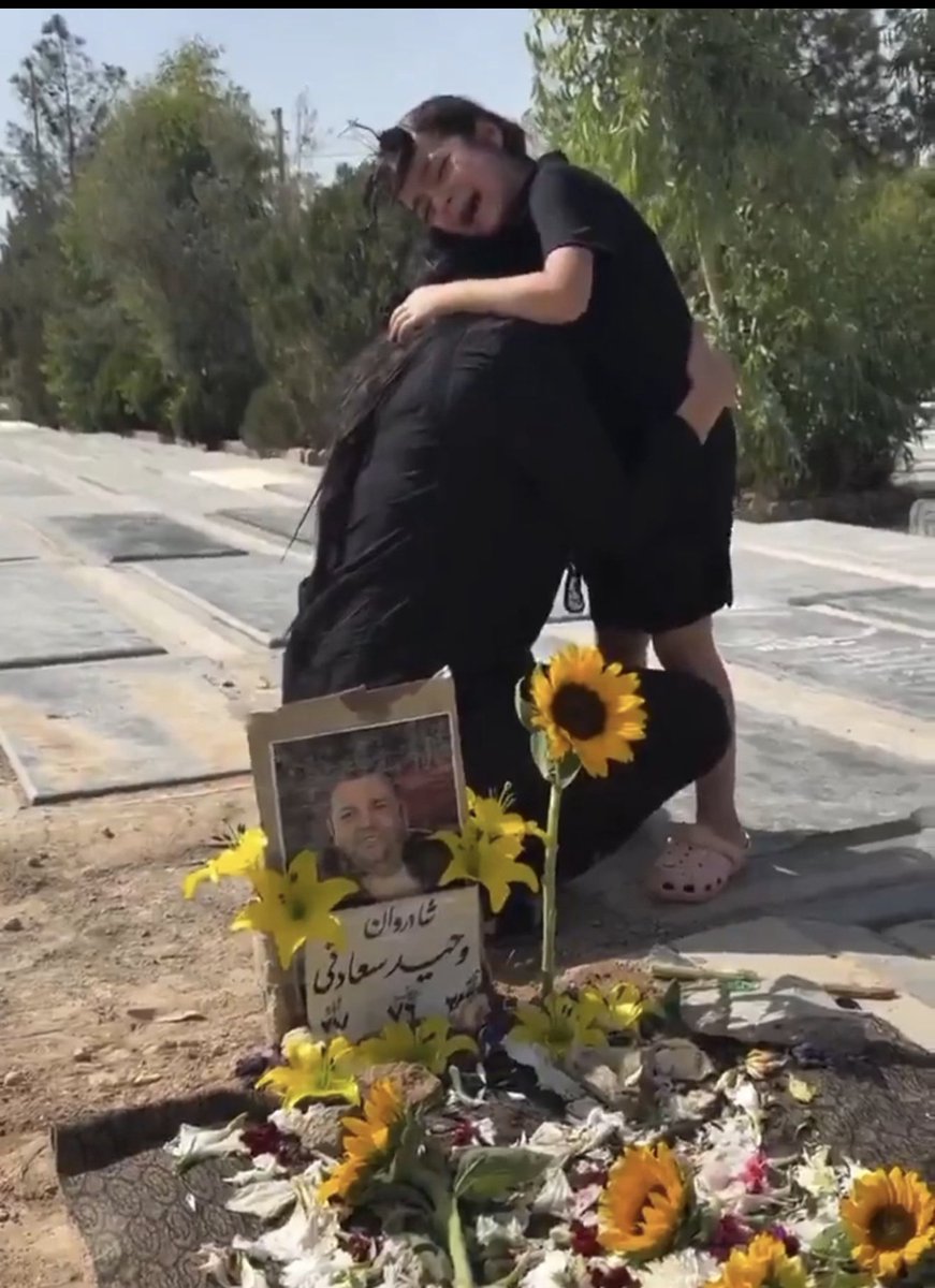 DVATW's tweet image. His dad is dead, murdered by the mullah stormtroopers. Bring this regime down. Stop the delays.