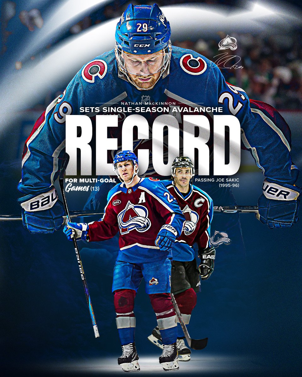 Avalanche's tweet photo. Adding on to the legacy of The Dogg. https://t.co/TlriAoNo25