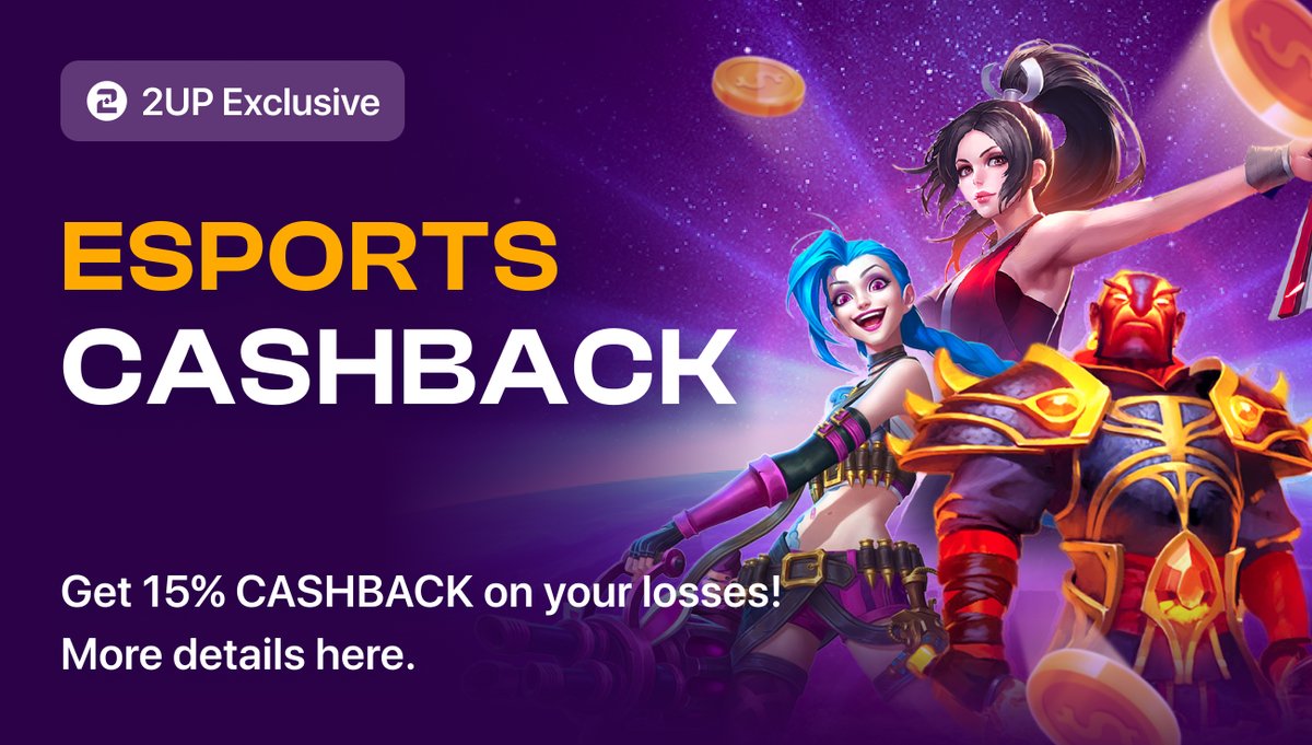 play2upio's tweet photo. NEW MONTH. NEW SAFETY NET. 🛡️🎮

Starting TOMORROW (Feb 1st), your eSports bets come with built-in protection. We’re giving you 15% LOSSBACK on all qualifying eSports markets! 📉➡️💰

✅ 15% back on net losses
✅ Runs monthly, ongoing
✅ Payouts on the 3rd of every month

Go for those high-stakes plays with total confidence. We’ve got your back. 🤝

🚀 Get ready for February here: https://t.co/3cIr3mbdxL