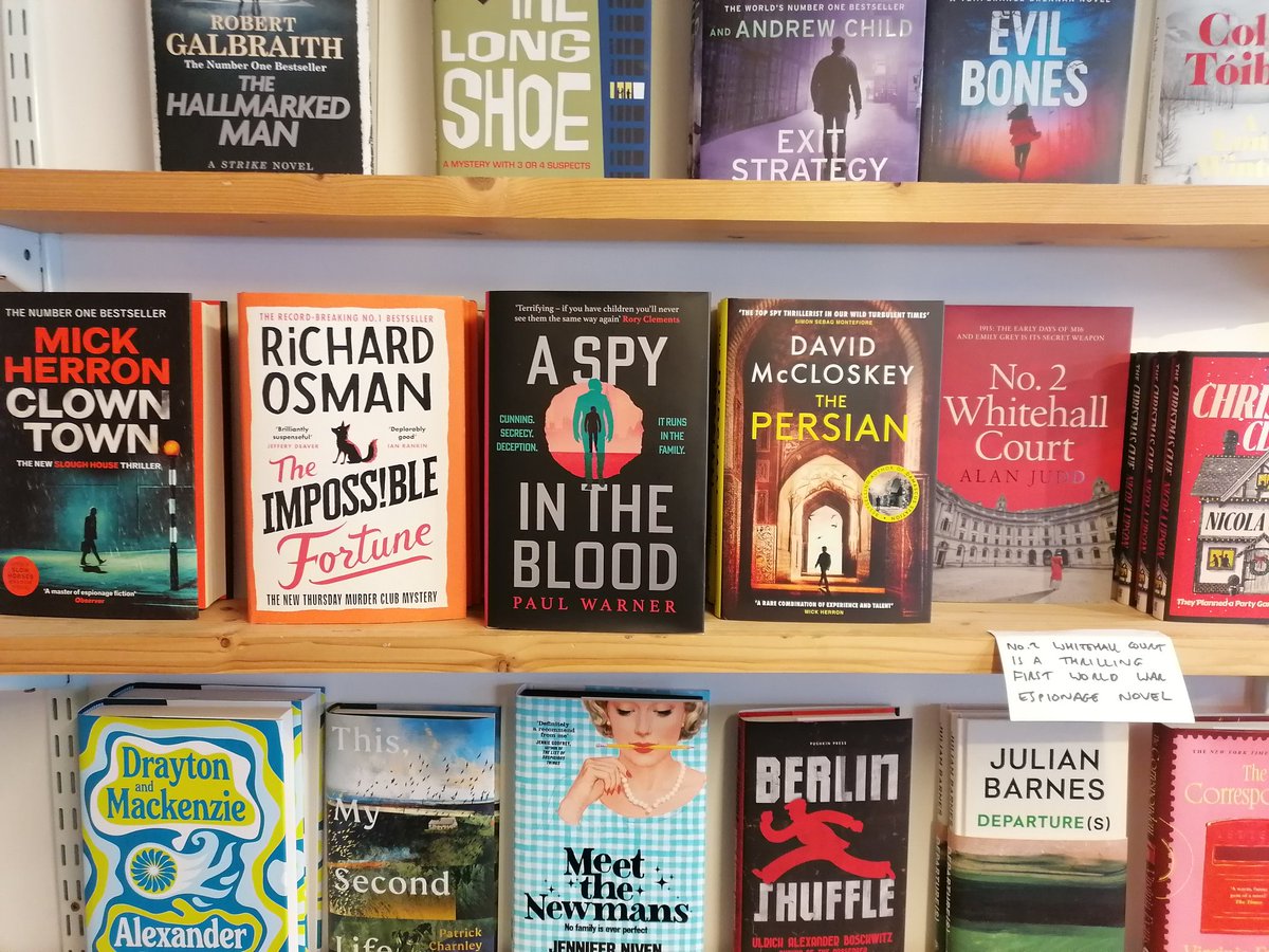 PaulWarnerBooks's tweet photo. Popped into the incredible @RotherBooks today. Fantastic selection of espionage fiction - I picked up novels by Eric Ambler, Charles Beaumont and Alan Judd - and was blown away to find myself taking pride of place in the window! #shelfie #reading #books #amreading https://t.co/BjCHiOVE6M