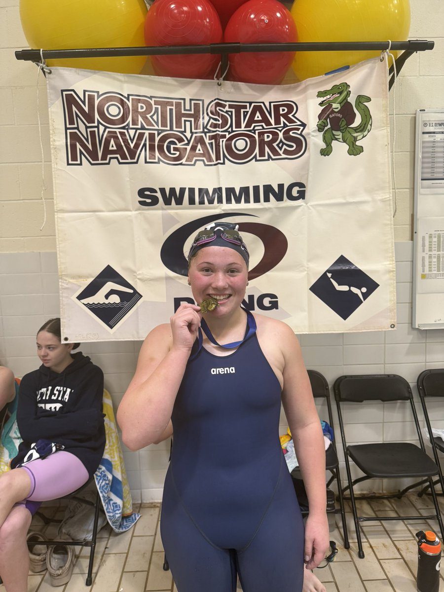 lnsathletics's tweet photo. The swim team is having a great invite in Omaha today!  🐊🏊‍♀️🏊‍♂️ https://t.co/oGRH7OhoMY