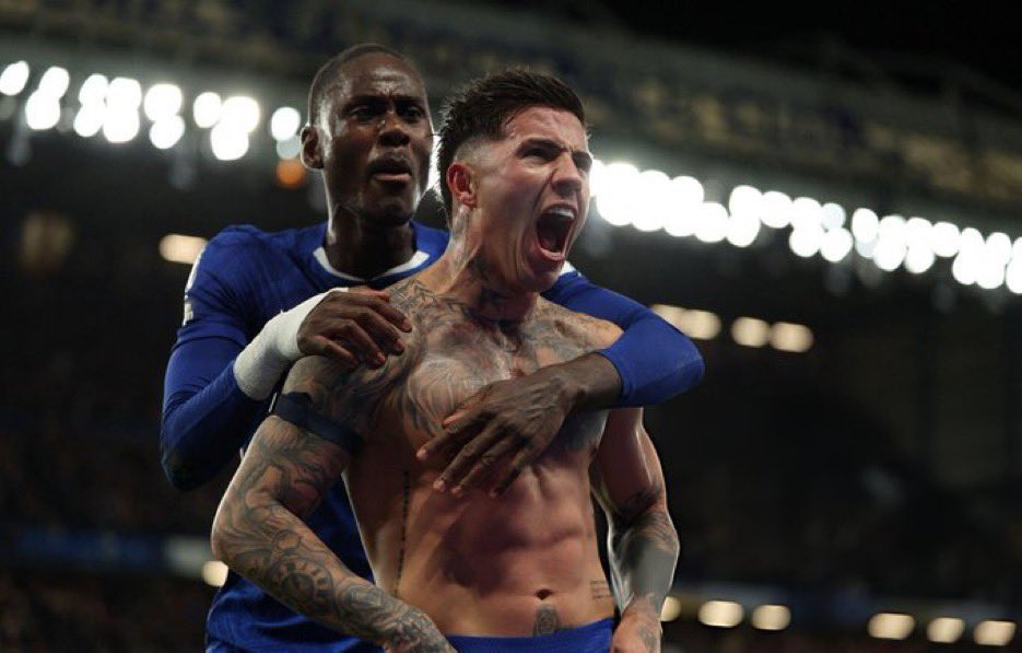 CFC_Janty's tweet photo. ENZO FERNANDEZ BLEEDS BLUE !! 💙 https://t.co/T8Z2p95NII