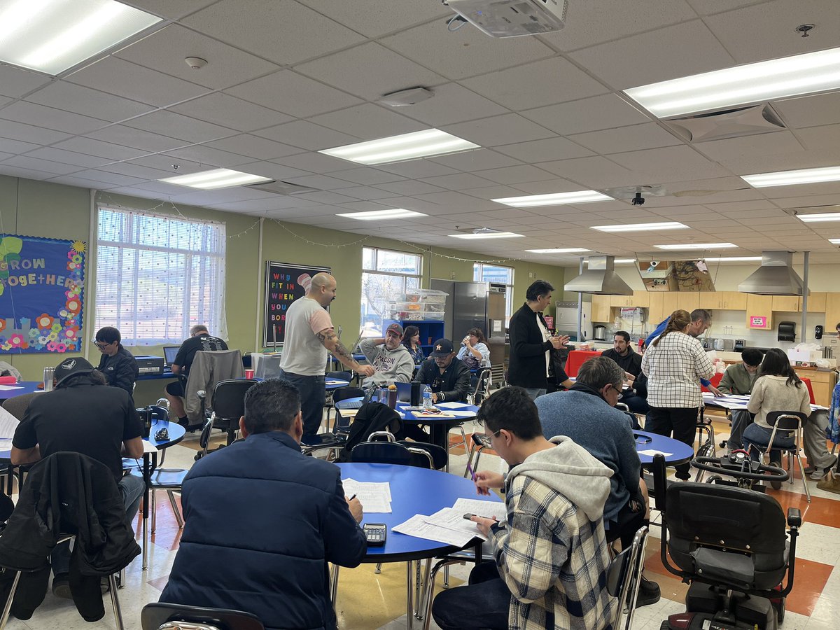 fanchen2007's tweet photo. Spending my Saturday with these wonderful and dedicated high school math coaches and volunteers at our local high school math meet. https://t.co/NuMnyJucpm