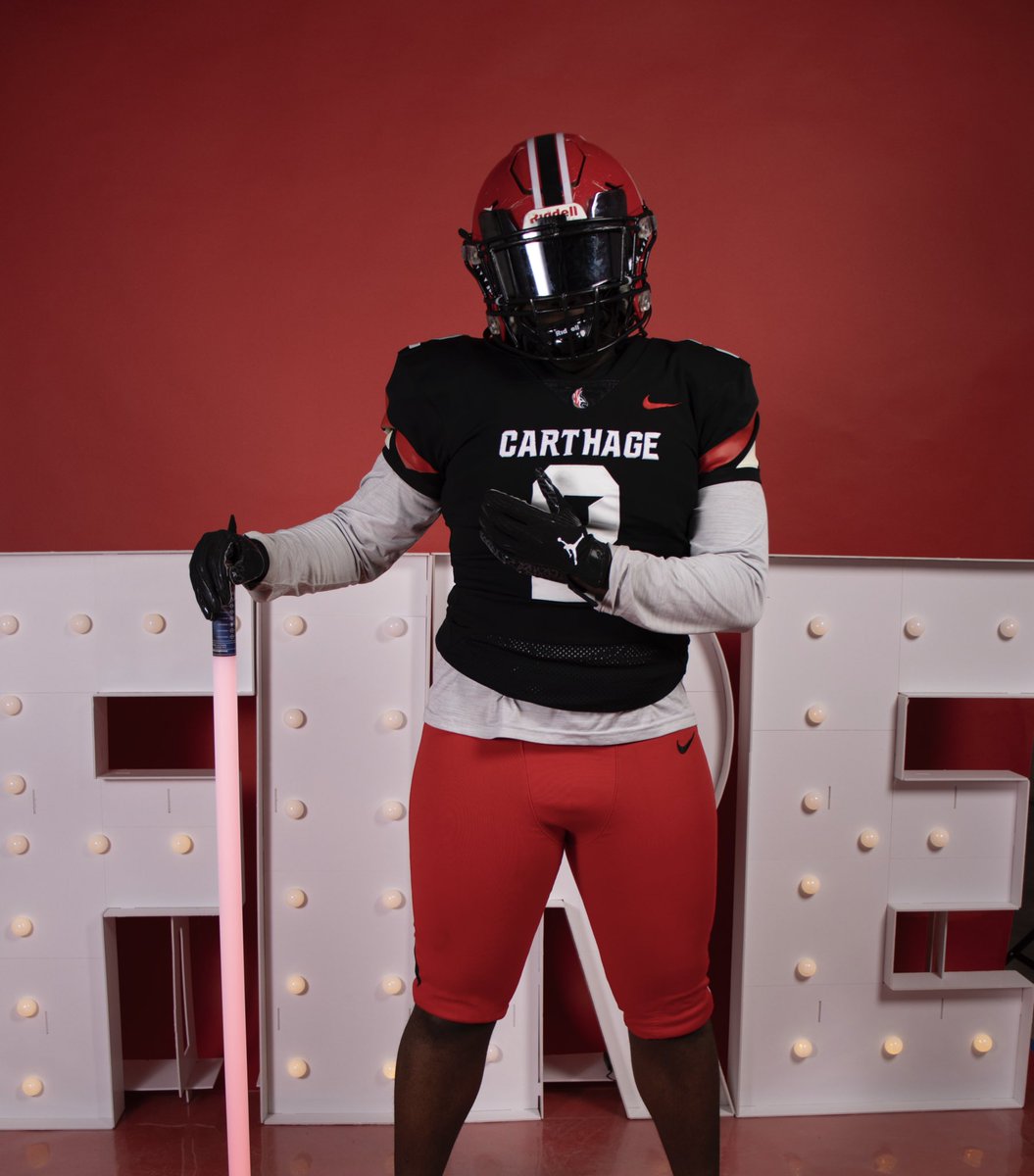JasiahDuck33's tweet photo. After an amazing visit at @Carthage_FB and a good talk with @CoachPopino. I am blessed to receive another offers from Carthage! https://t.co/Z87plqqS8L