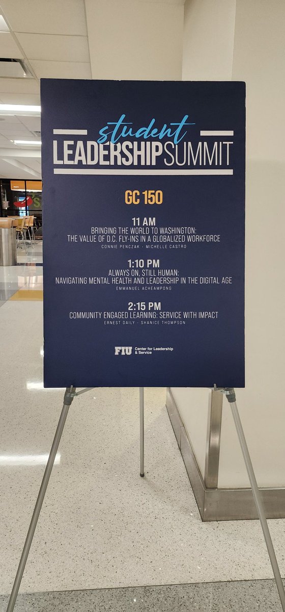FIUdc's tweet image. What a day! ✨
Our team presented at the @fiucls Annual Leadership Summit with @goglobalFIU diving into Bringing the World to Washington and the value of DC experiences in a globalized workforce. Powerful conversations, real impact, and pathways to get involved.
#ImpactMatters