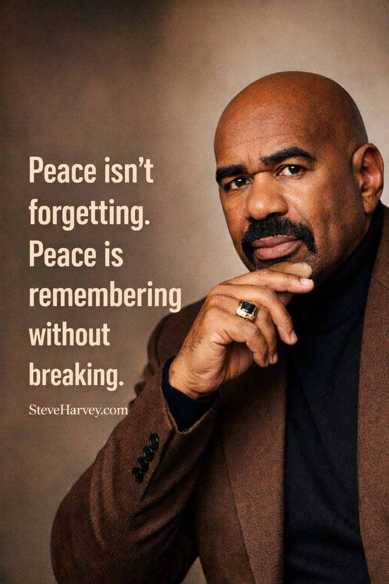 Peace doesn’t mean you forgot what hurt you.
It means you healed enough to remember without letting it break you again.

That’s growth. That’s strength. That’s peace