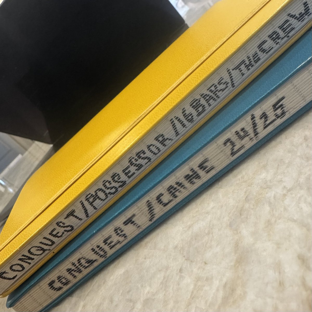 Always satisfying to finish filling a notebook.