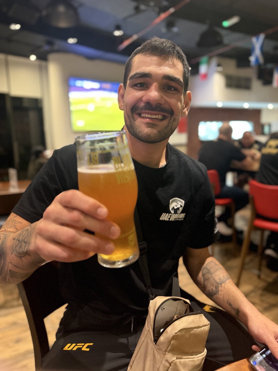 BrianDuganMMA's tweet photo. @bigfootmachado celebrating in Abu Dhabi after his fifth R1 TKO in only 8 months!

Caio will be back in the UFC 🔥 https://t.co/CFgv3we5Gi