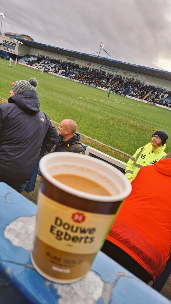 At the Telford game! Thanks Jo for our samosas 🥰