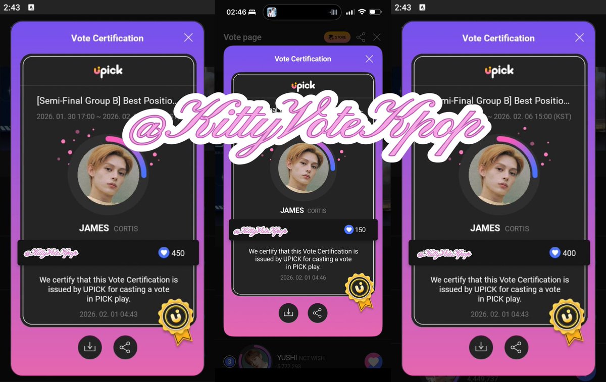 ✨ RT DEAL COMPLETED ✨
✅ Successfully voted 1,000💙 for #JAMES 
🎉 Thank you everyone for your participation and support!