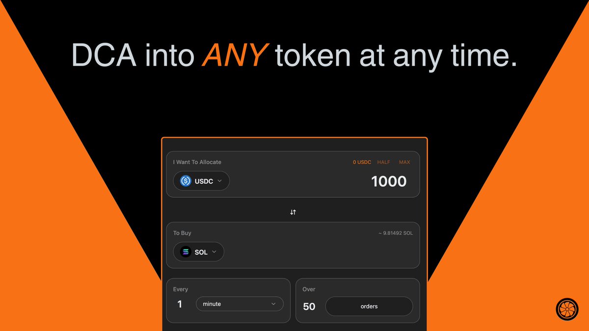zinc_cash's tweet photo. Solana is at $101, making it the perfect time to DCA, right?

With Turbine Cash Private DCA, it's never been easier:
- Select any supported pair
- Enter the amount
- Choose the number of orders and frequency
- Set price limits

All this is done in seconds, fully private. Soon... https://t.co/P26YtzU2tm