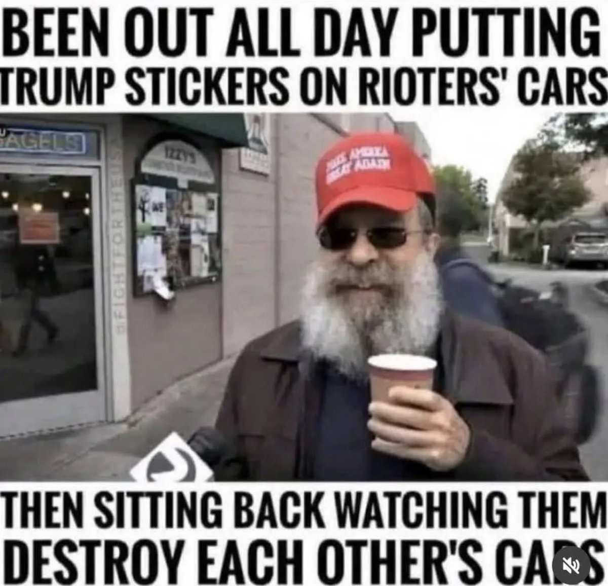 Old_Vet_B's tweet image. Hey folks, join the fun! Grab some Trump stickers, hit those rioter parking lots, and watch the chaos unfold like a bad reality show. Who’s in? 😂 

#TrumpPrank #StickerWars #MAGAChaos #RiotBackfire #PoliticalTrolling