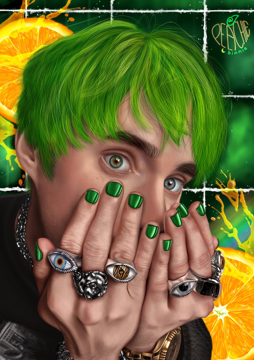 peachiebinnie's tweet photo. 💚🍊🧃
My first @awsten fanart since 2016 and it ended with a runtime of 28 hours, 36 mins, and 35,795 total pen strokes…fuck. Anyways, 1 down 2 to gooooooo aaaaaaaa
#Waterparks #Waterparksfanart #AwstenKnight https://t.co/ho5wdLOh7v