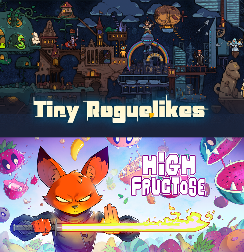 My indie game High Fructose is part of the Tiny Roguelikes Steam Festival!
It's also 20% off, tell all your friends! Tell your grandma.
