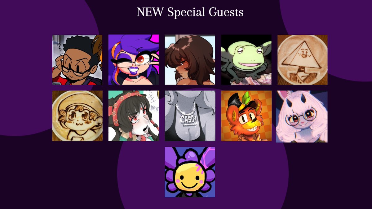 truerandomness_'s tweet photo. For our first new of the TRM sequel (Title still to be reveal)

We're announcing that almost all of the special guests from the first entry are returning! And here's a preview of new special guests that were leftover from the unreleased update, being moved into the sequel! https://t.co/0NESboBbo2