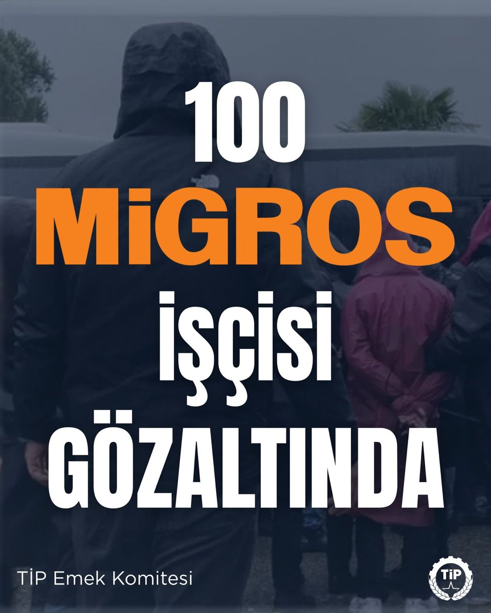 Sefalet zammına karşı memleketin dört bir yanında ayağa kalkan Migros depo işçilerinden yaklaşık 100 arkadaşımız bugün darp edilerek gözaltına alındı.
#100MigrosİşçisiGözaltında

Anadolu Grubu’nun serveti, tüm patronlarınki gibi, bugün gözaltına aldırılan işçilerin alın teri ve