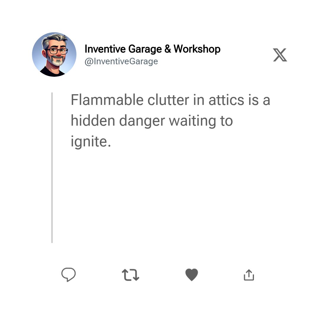 InventiveGarage's tweet image. #storageorganization #atticbasementstorage #safeworkspace #homeorganization