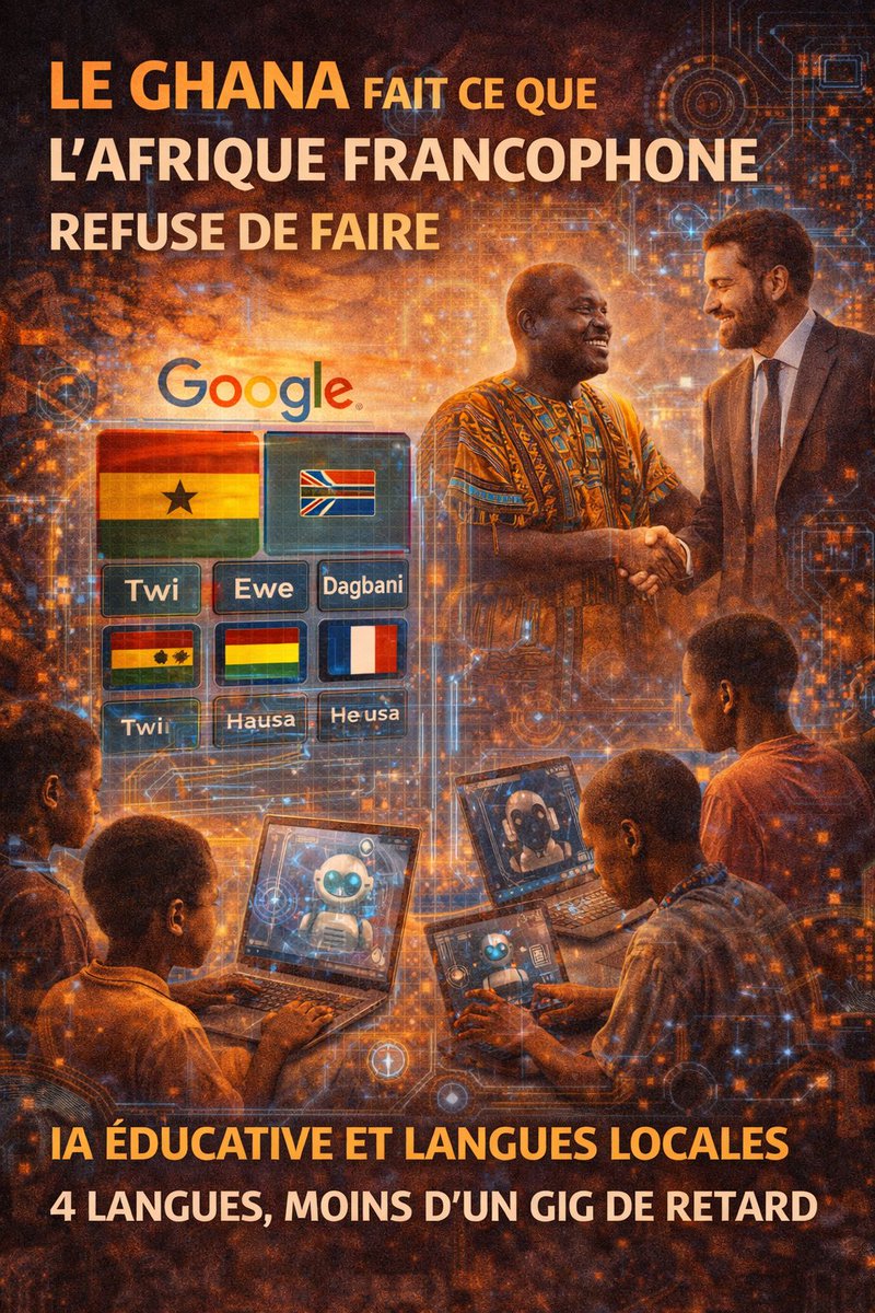 🟥 Pourquoi c'est dangereux pour Le #ghana crée une Ia pour traduire ces langues : EWE, Twi avec l'aide de <a href="/GoogleFR/">Google FR</a>