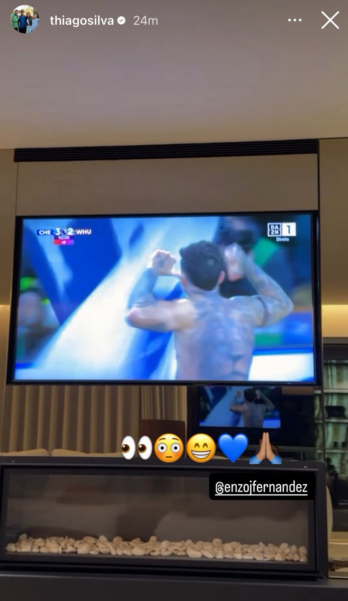 Thiago Silva via IG 💙