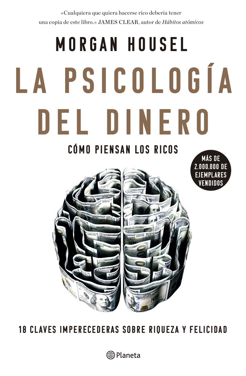 “La psicología del dinero”, de Morgan Housel es uno de esos libros que te cambia por completo la visión.

10 frases/ideas que te volarán la cabeza sobre el dinero 🧠💸 

(hilo🧵 )