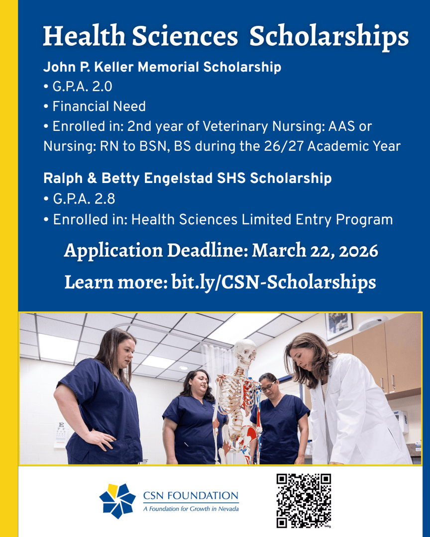 CSNCoyote's tweet photo. John P. Keller Memorial Scholarship is available to eligible students with financial need who are in their 2nd year of Veterinary Nursing (AAS) or Nursing during the 2026-2027 academic year.

🗓️ Deadline: March 22, 2026
📲 Click the link in our bio to apply. https://t.co/iJJAM3PgFs