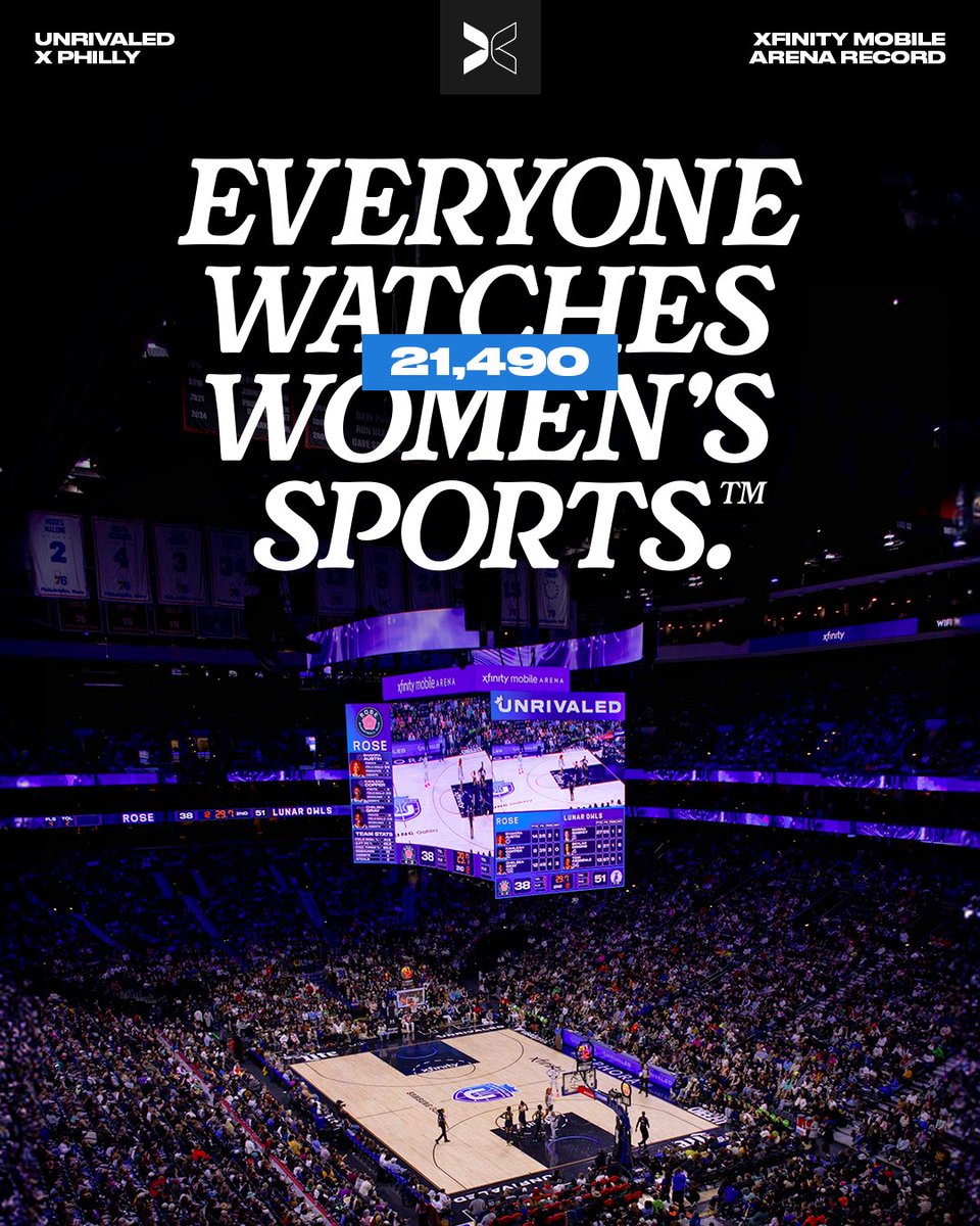 Highest attended professional WBB regular season game EVER ✅ Everyone Watches Women’s Sports™️ and it’s not up for debate 🗣️ <a href="/Unrivaledwbb/">Unrivaled Basketball</a>
