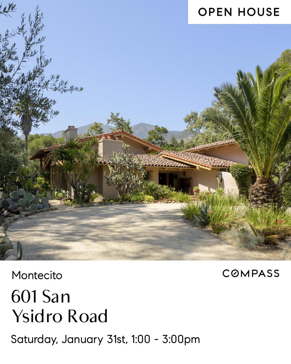 the93108's tweet photo. OPEN TODAY 🏡 Sat | 1–3 PM | 601 San Ysidro Rd Montecito, CA 93108. See it today! (Compass - Montecito #DRE 01991628) #montecitolifestyle #themorehartgroup #compass https://t.co/8RIu6ZhoDT