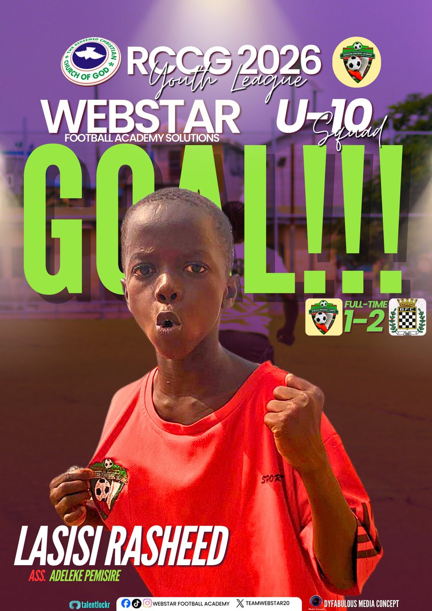 TeamWebstar20's tweet photo. Great game in todays game
Our U-8 kids represent U-10 and they really played to my satisfaction.
Why our U-13 kids also played a beautiful football and won  2-0,great one guys we move to the next one.
Work over for U-15 game 3point for our U-15
#fypシ❤️💞❤️  #rccgworldwide #goals https://t.co/uSKySVyuv8