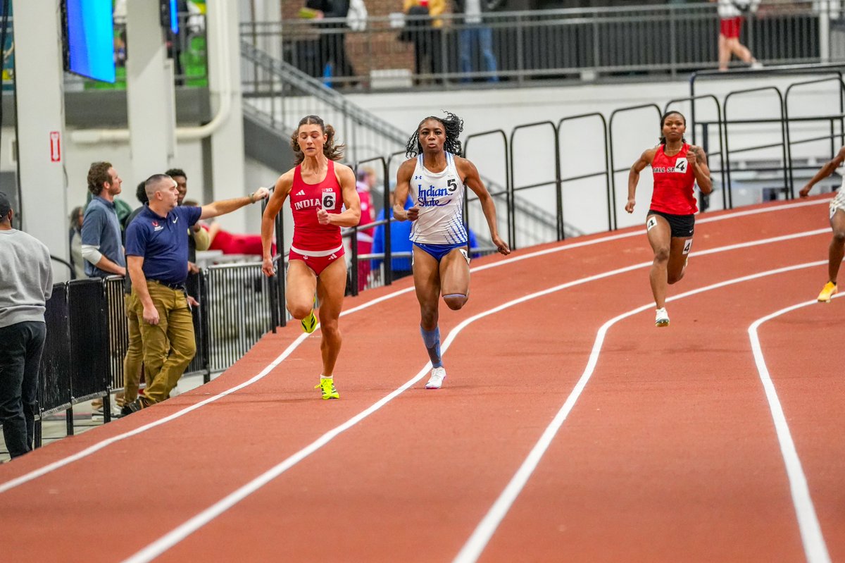 IndStXCTF's tweet photo. .@nenebowman takes the women's 60 with a time of 7.48 🔥

Two sub-7.50 times this weekend for Bowman in the event

#MarchOn | #StayRooted https://t.co/m2IGFYUrdu