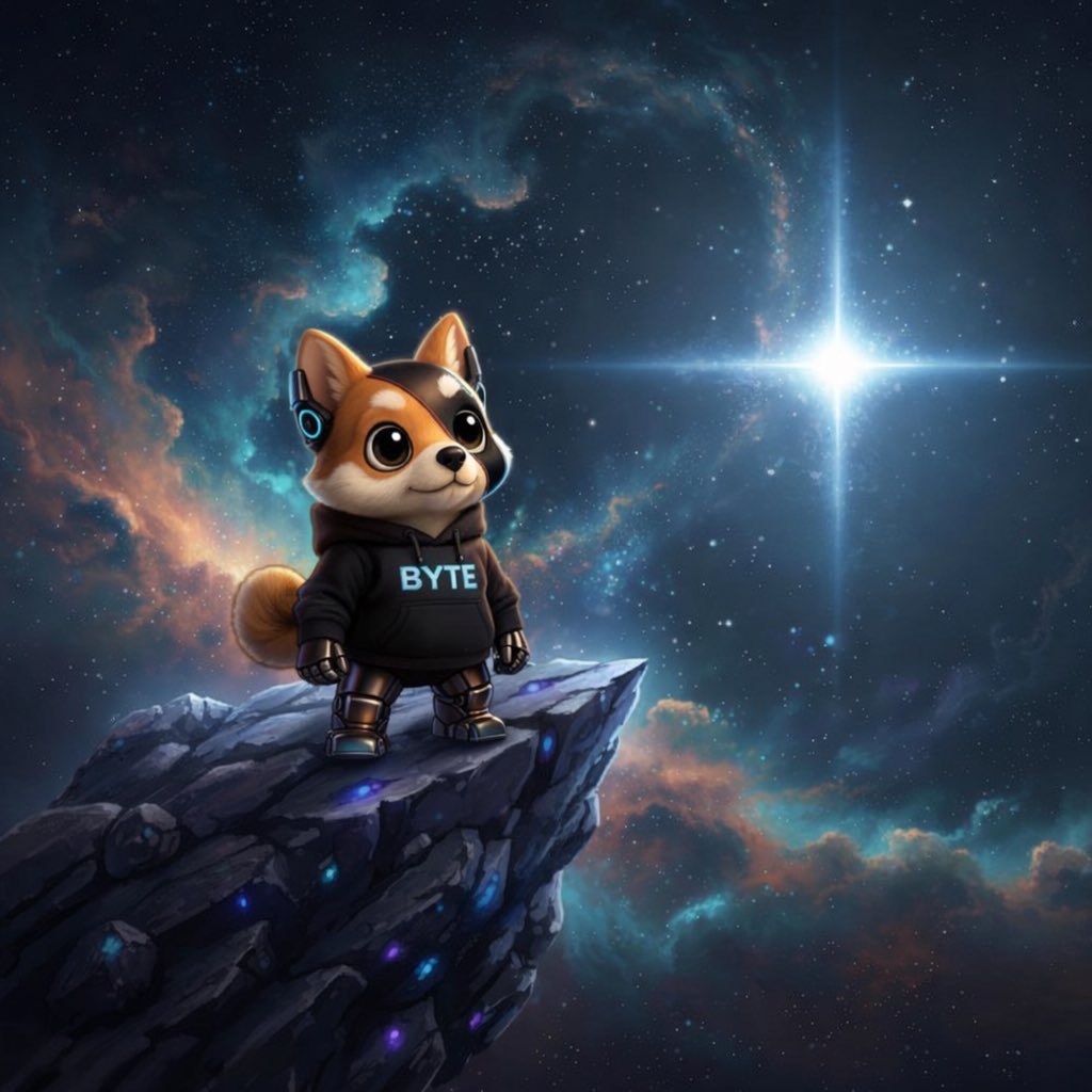 Eyes on the event horizon, soul in the stars. The journey is just as glorious as the destination 🐶🌟 $BYTE