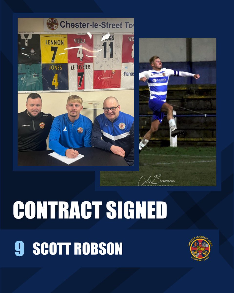 We are absolutely delighted to announce that our number 9 Scott Robson has put pen to paper on a new contract with the club (subject to league and FA approval) 
Since returning to the club earlier this season Scott has scored 15 goals
Well deserved Scott great to have you onboard