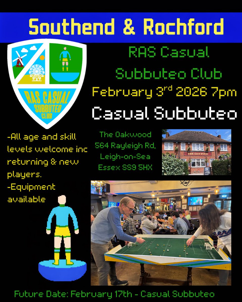 RAS (Rochford & Southend) Casual Subbuteo Club tweet media