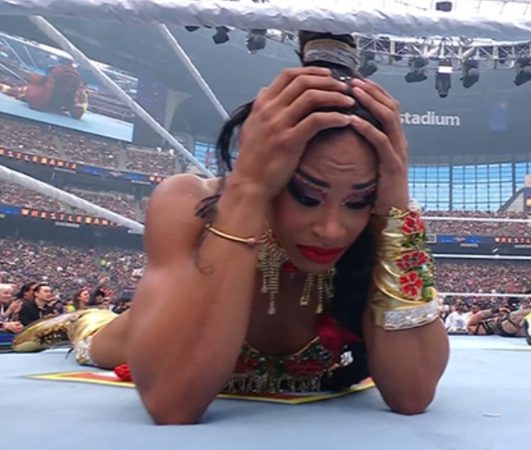 champchief6's tweet photo. No Bianca Belair return? 💔 https://t.co/hffYdgsQVy