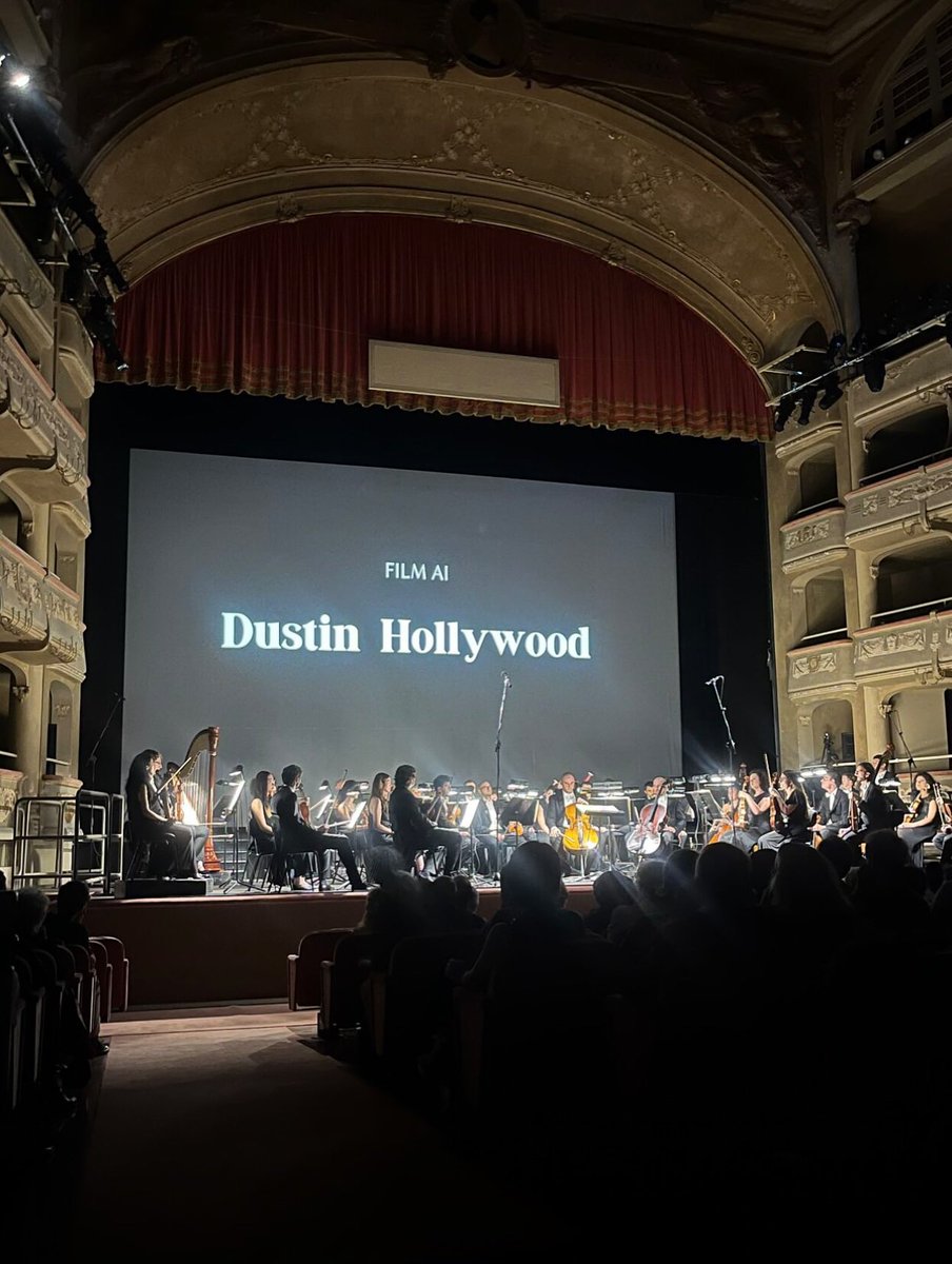 Film AI on theater screen