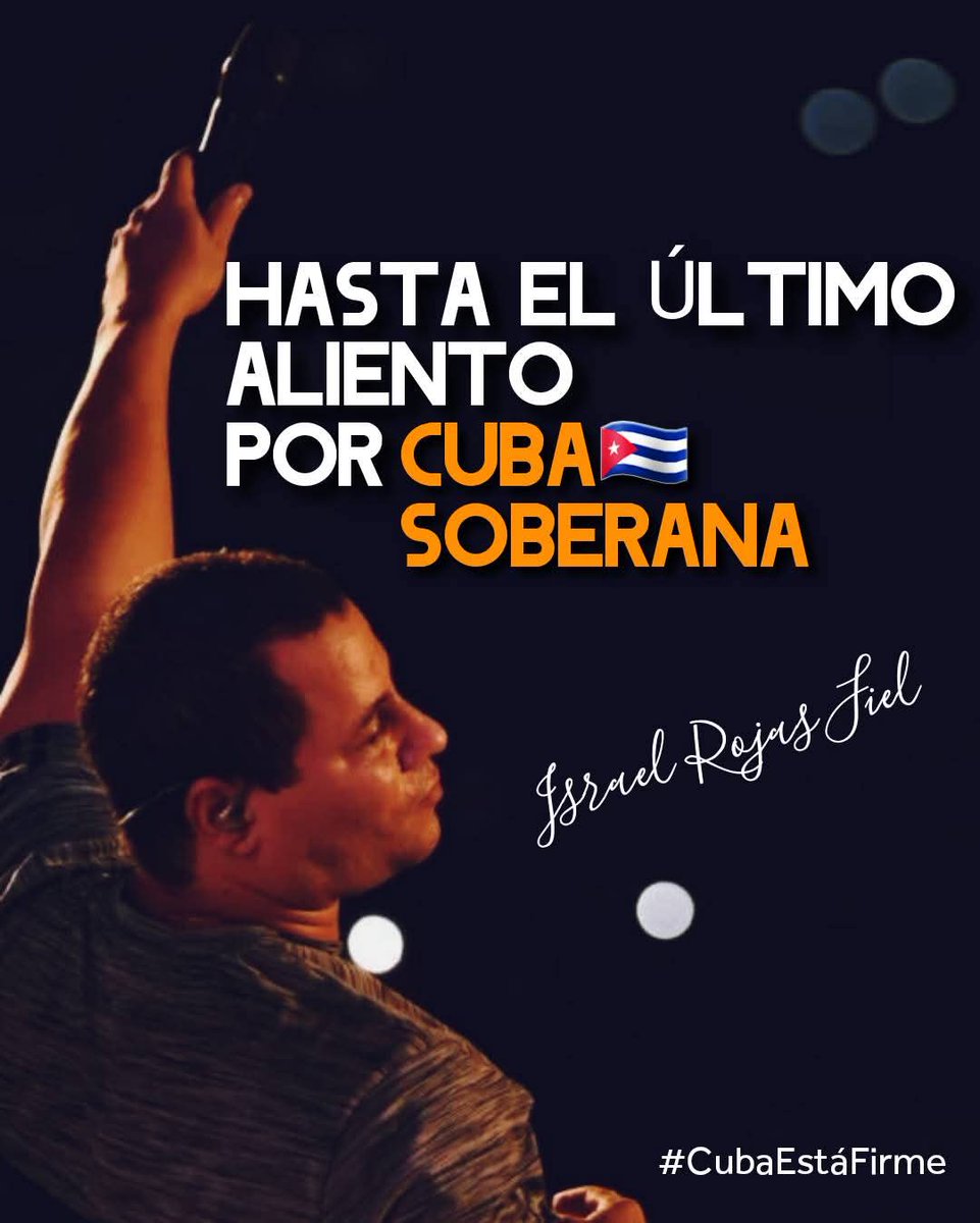 " Yo luché, lucho y lucharé hasta el último aliento por #Cuba soberana. Lucharé contra el fascismo y el imperialismo”
#CubaEstáFirme