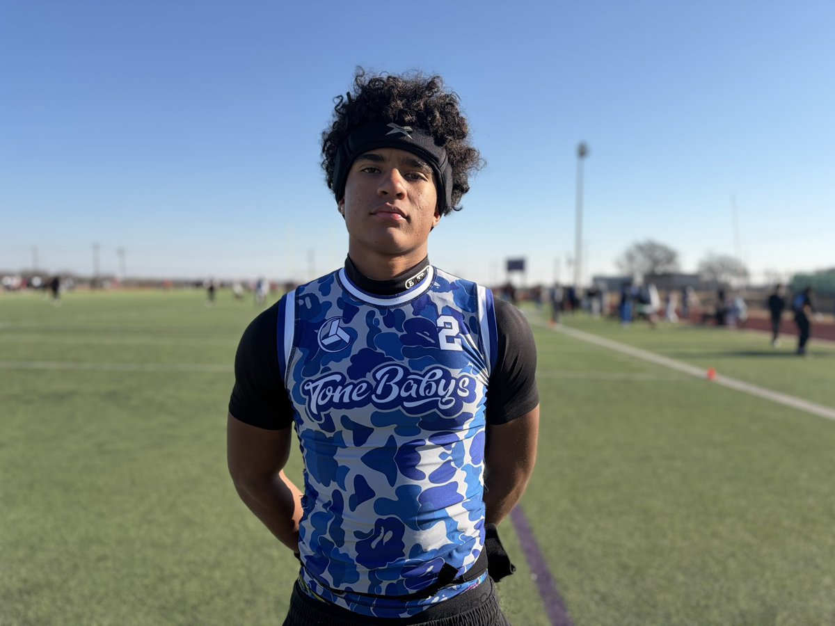 Johnson (Tex.) HS 2028 DB Kristian Ewell-Berry (<a href="/Kristian_Ewell/">Kristian Ewell-Berry</a>) 

Ewell-Berry showed quite a bit today, making plays on both sides of the football. He has upside as a nickel/safety but all film is at CB right now. 

Future seems strong as a potential #D1 talent.