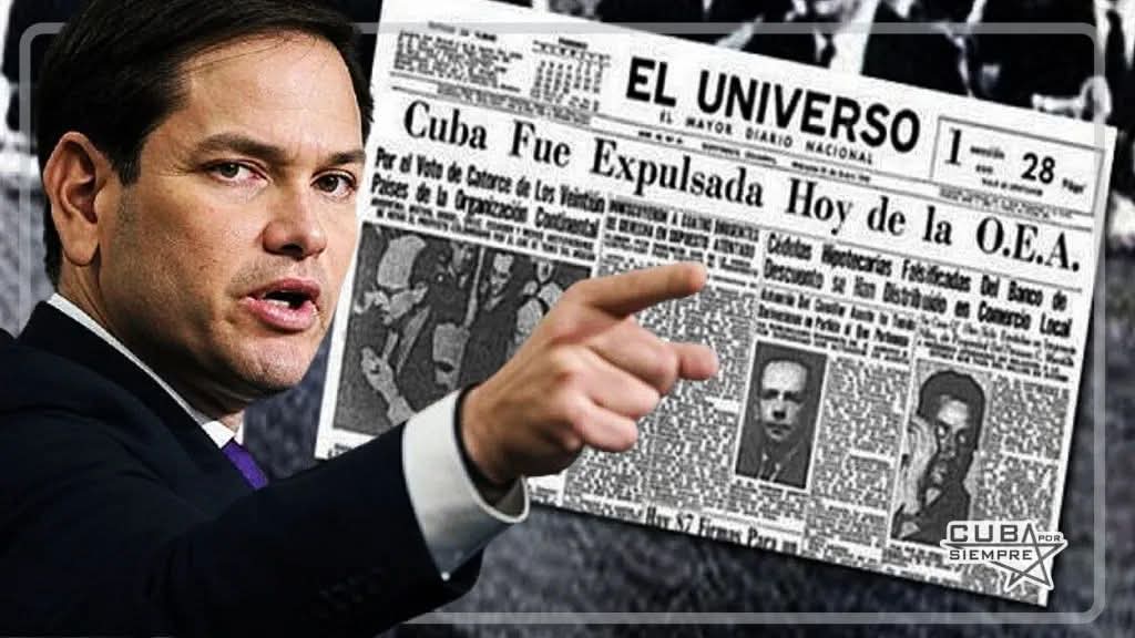 Hace 64 años la Organización de Estados Americanos (OEA), bajo presión de Estados Unidos, expulsó a #Cuba de su seno. Fue un acto de prepotencia imperial. Entonces como ahora, la respuesta cubana ha sido un ejemplo de dignidad y resistencia inquebrantable. #CubaEstáFirme