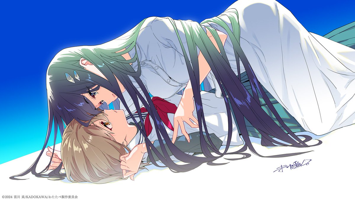 DailyWaTabe's tweet photo. Artwork by Miman, creator of "Yuri is My Job!"

#わたたべ #watatabe https://t.co/Gz2XzEqhEk