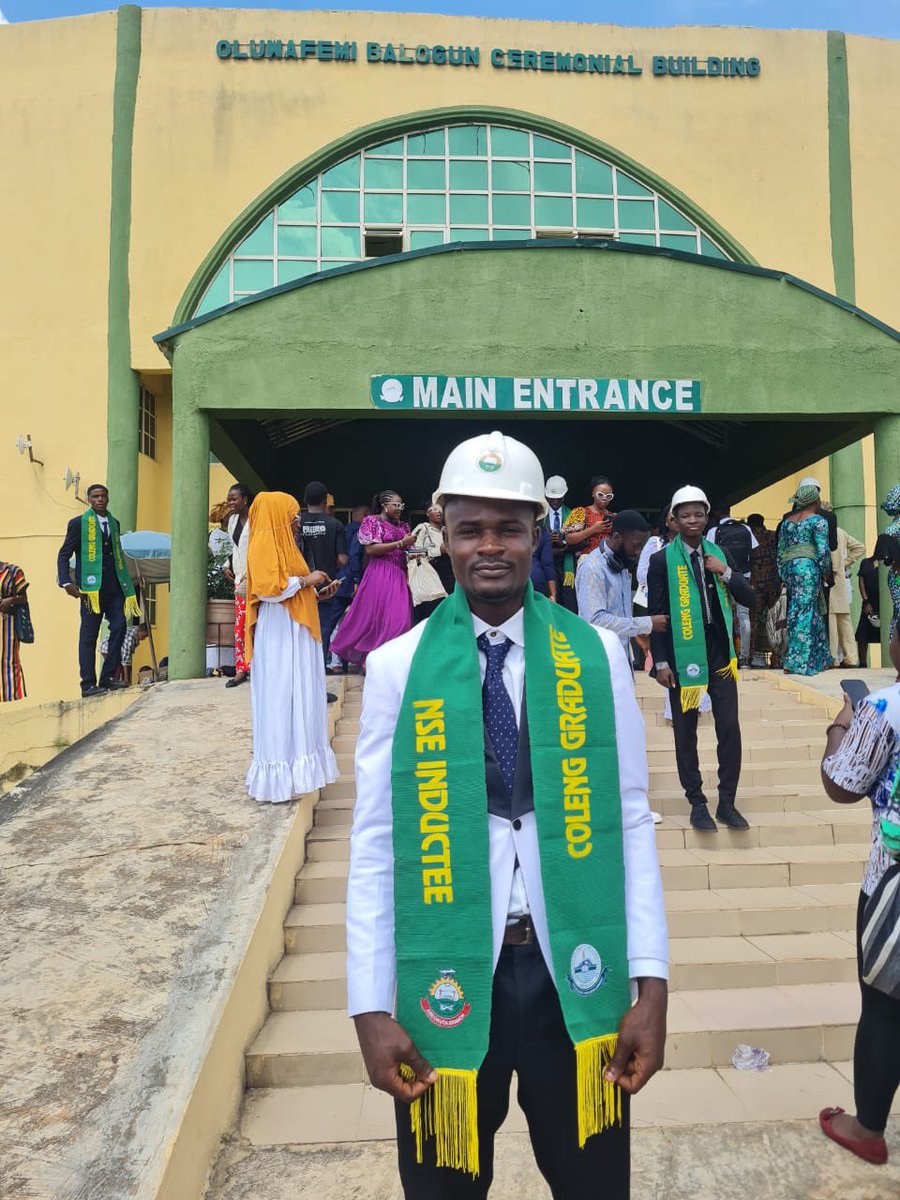 AnyalechiSamuel's tweet photo. Grateful for thus far the Lord has helped me, started this journey with a 3.33GP and a 4 units carryover along the way , but finally graduated with a First Class GP of 4.50

Re-Introducing: 
Engr. Anyalebechi Samuel (GMNSE,GMNIAE)
B.Eng( First class Hons)

 #FUNAAB33rdConvocation https://t.co/adoBctsKwx