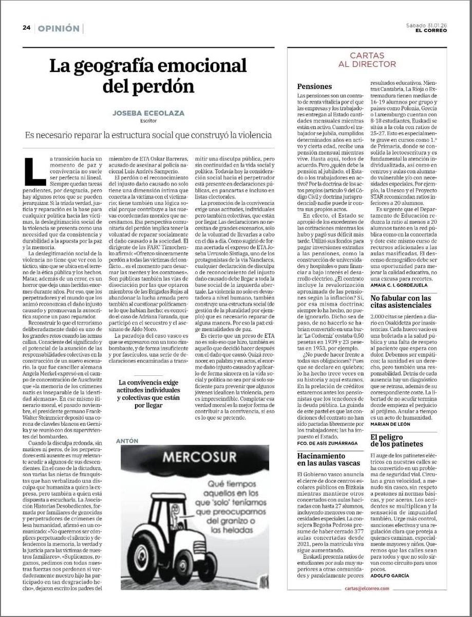 Mila esker Joseba!!! Gracias Joseba por perseverar, por estar ahí, por hacerlo, además, con coherencia, etica y mirada compasiva. Berriro mila esker!👏🏻👏🏻👏🏻