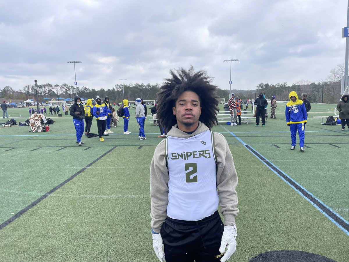 CJacksonPRZ's tweet photo. Impressed with 2027 Alabama DB Malik Smith

Playing both ways. Good instincts, always around the ball, and a reliable target as a receiver. 

@MalikXaSmith | @PrepRedzone https://t.co/zPIyzydhnI